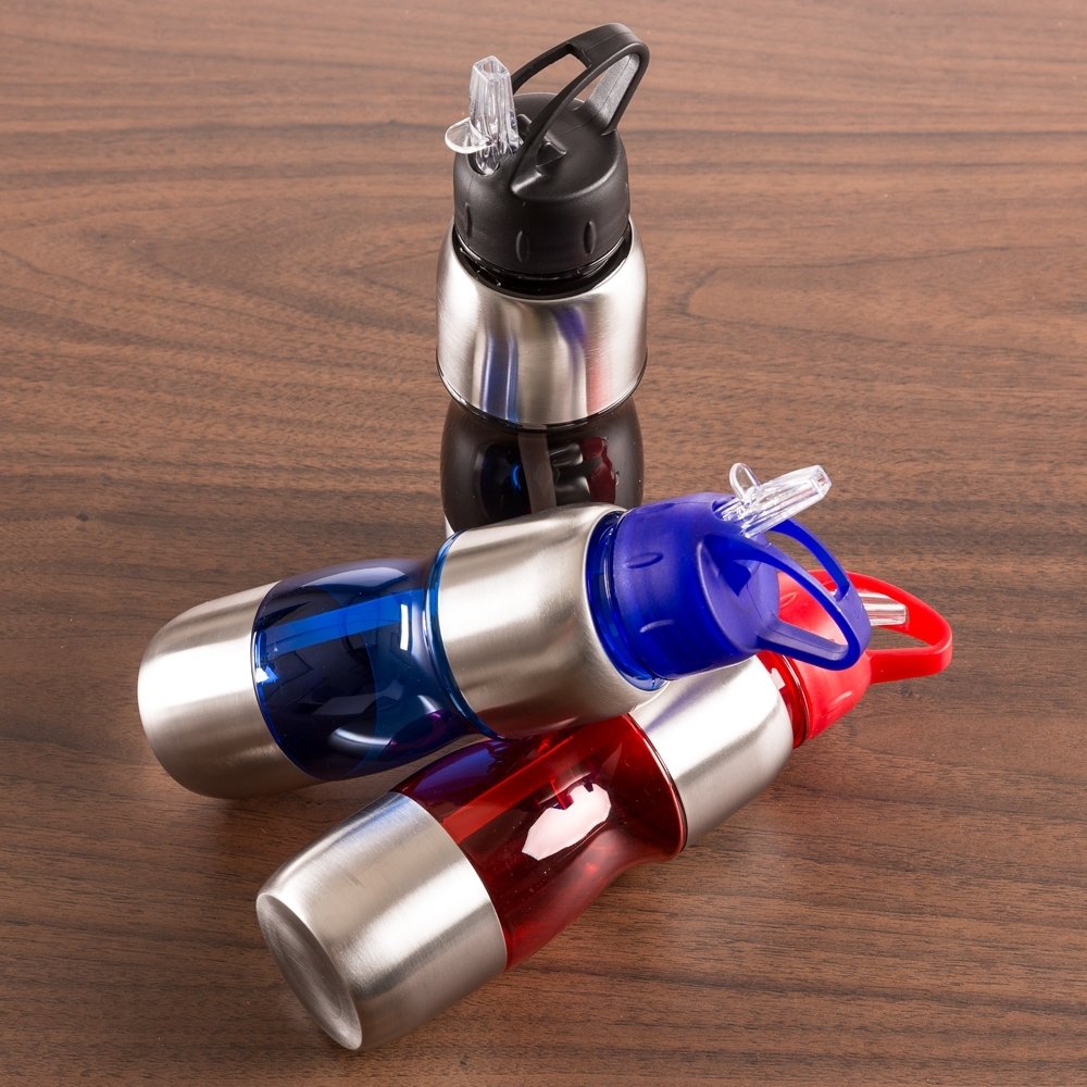 Squeeze Plástico com Metal 600ml