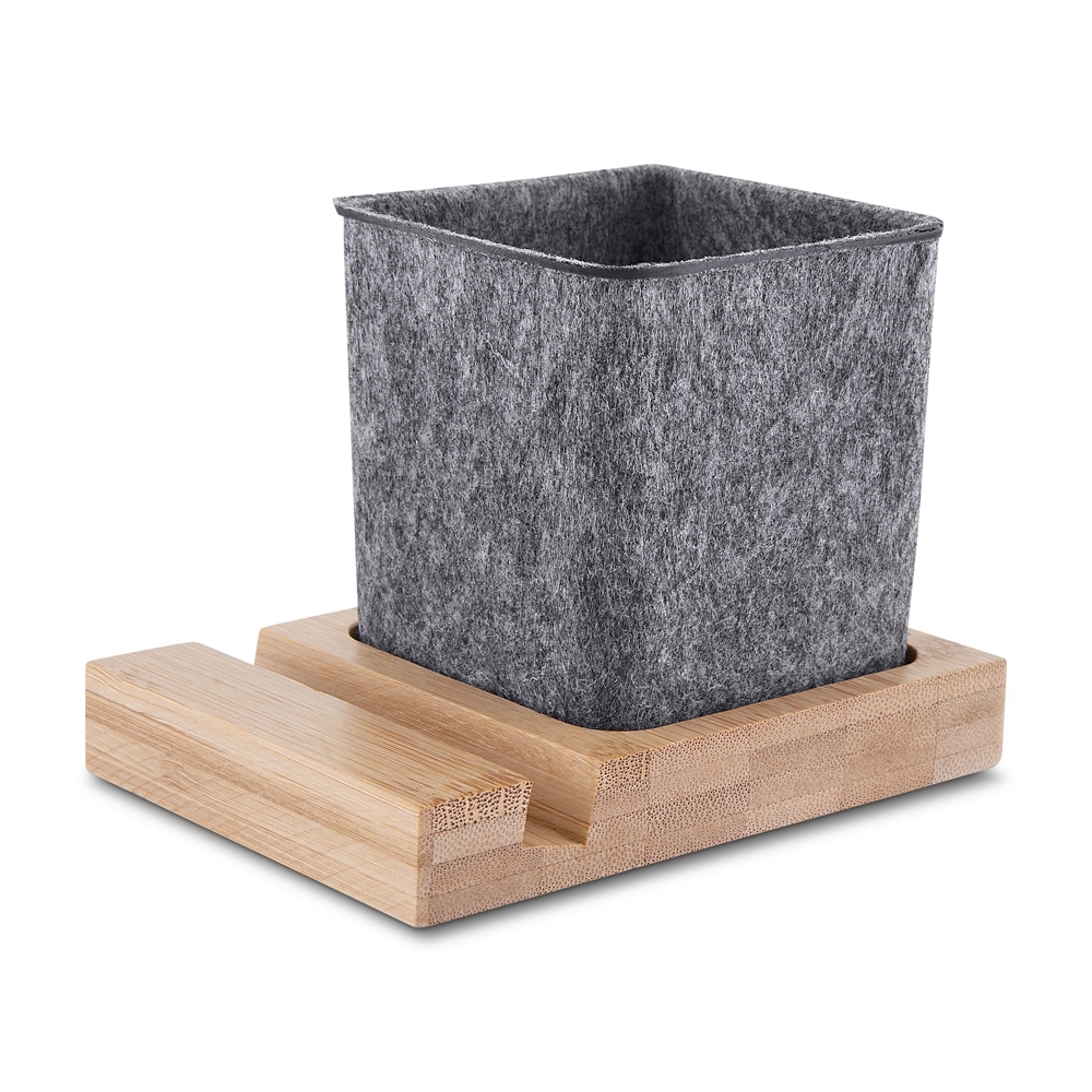 Porta-Objetos de Mesa em Bambu