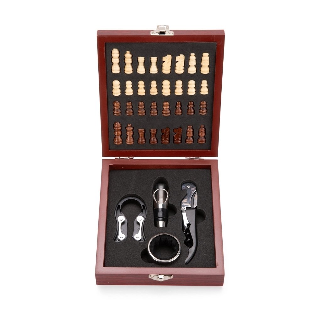 Kit Vinho Xadrez 4 Peças