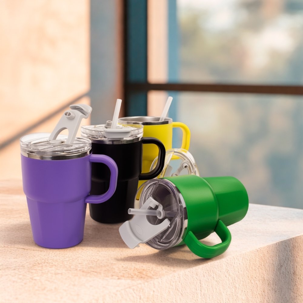 Caneca Parede Dupla 550ml em Inox