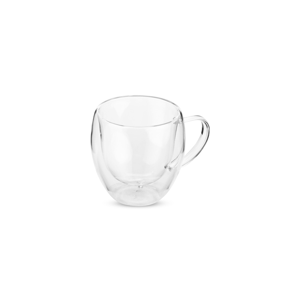 Xícara de Vidro Parede Dupla 160ml
