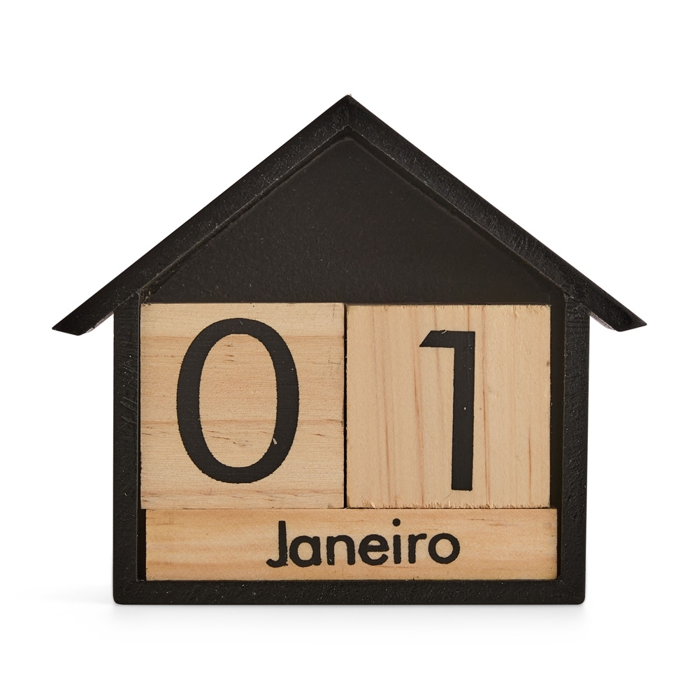 Calendário Permanente em Madeira