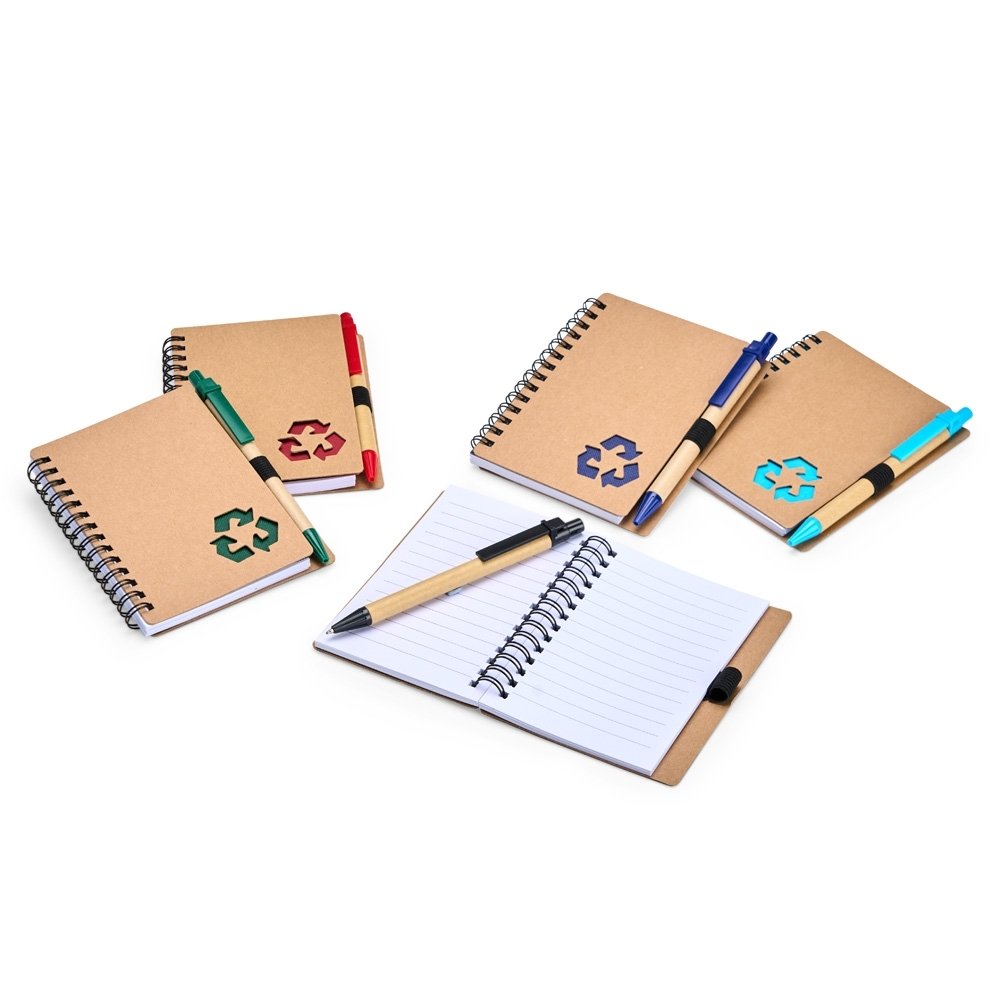 Caderno Ecológico com Caneta em Papel