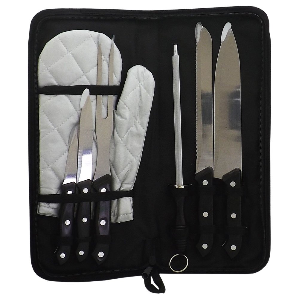 Kit Churrasco com 7 Peças Cabo