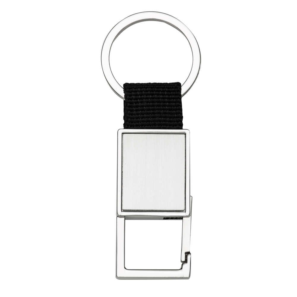 Chaveiro Metal Retangular com Nylon