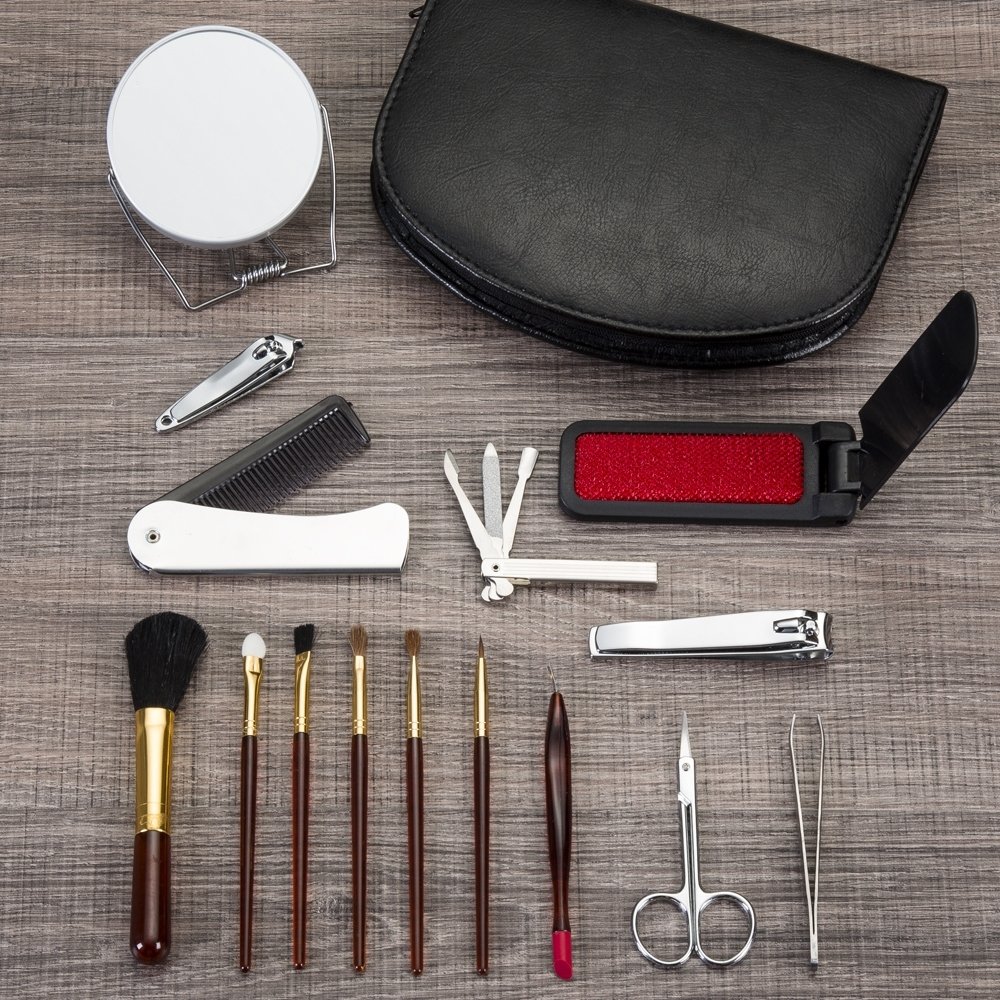 Kit Manicure 15 Peças com Estojo