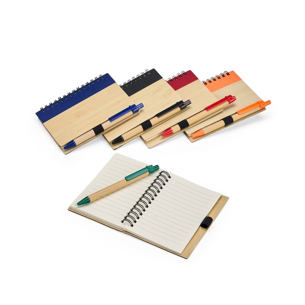 Caderno Ecológico com Caneta em Bambu