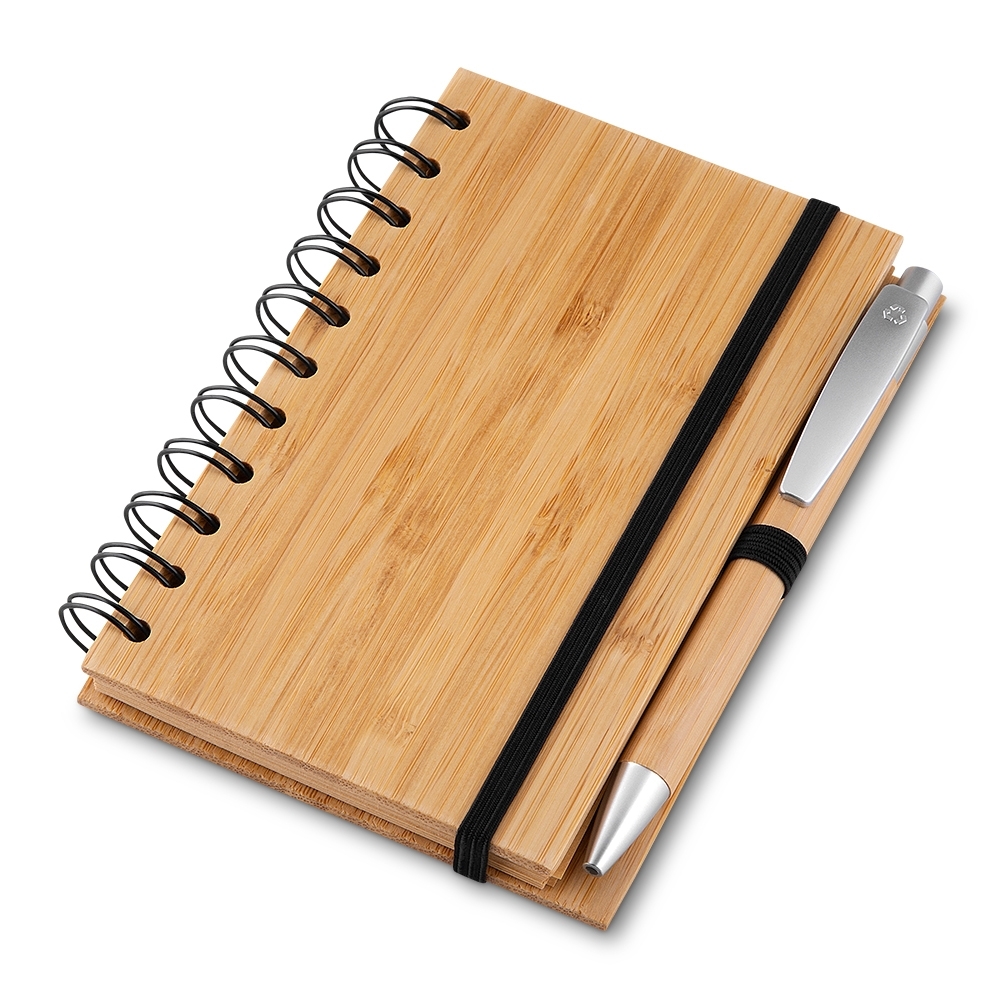Caderno para Anotações 14x9 com Caneta em Bambu