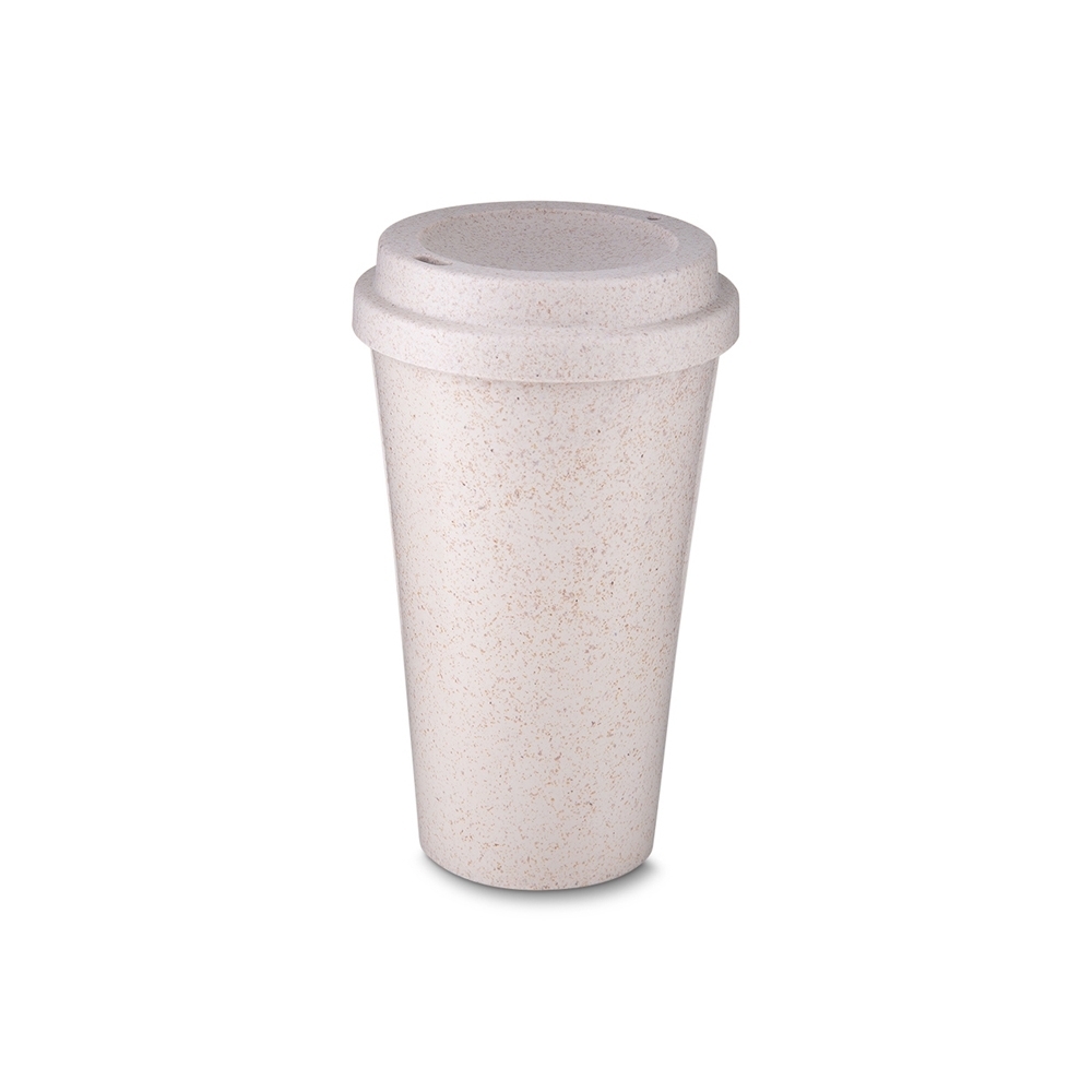 Copo Fibra de Arroz com Tampa 550ml
