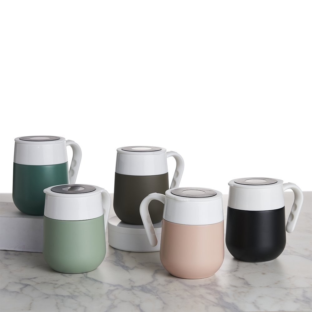 Caneca 500ml com Termômetro em Inox