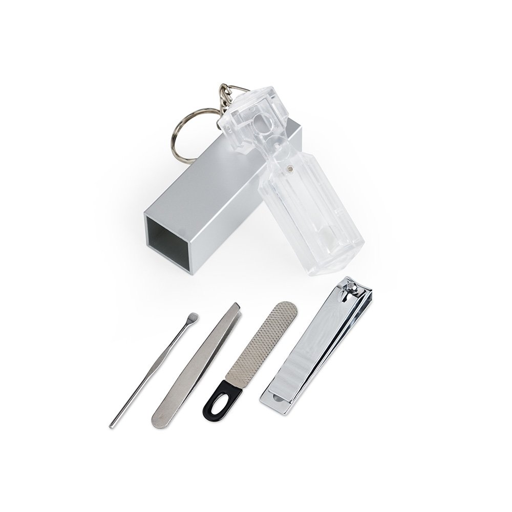 Chaveiro Kit Manicure 4 Peças em Plástico