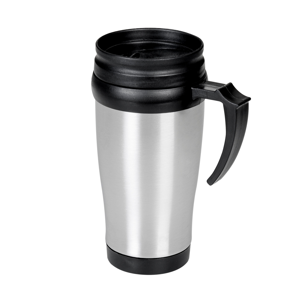 Caneca 400ml com Tampa em Inox