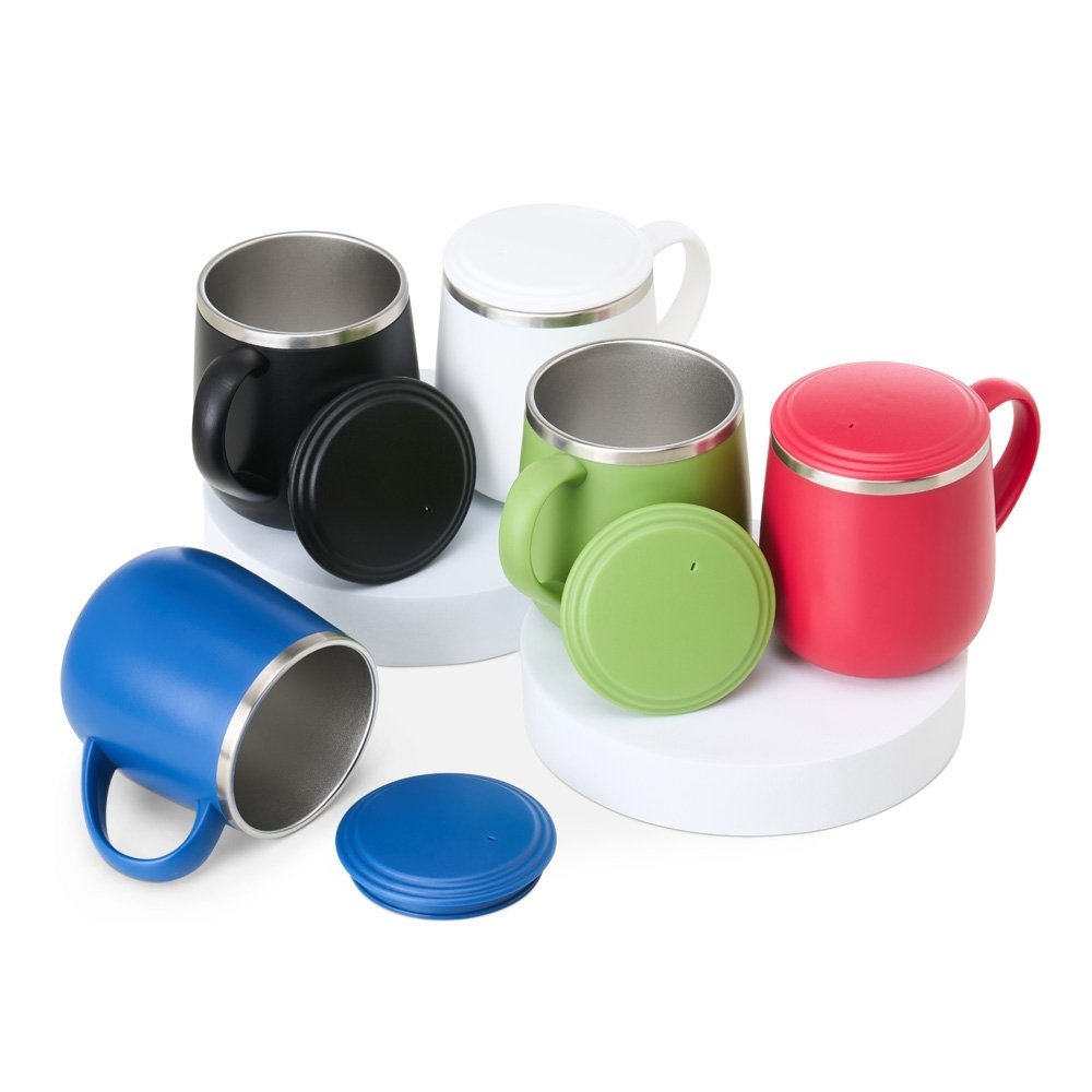 Caneca Parede Dupla 370ml em Plástico