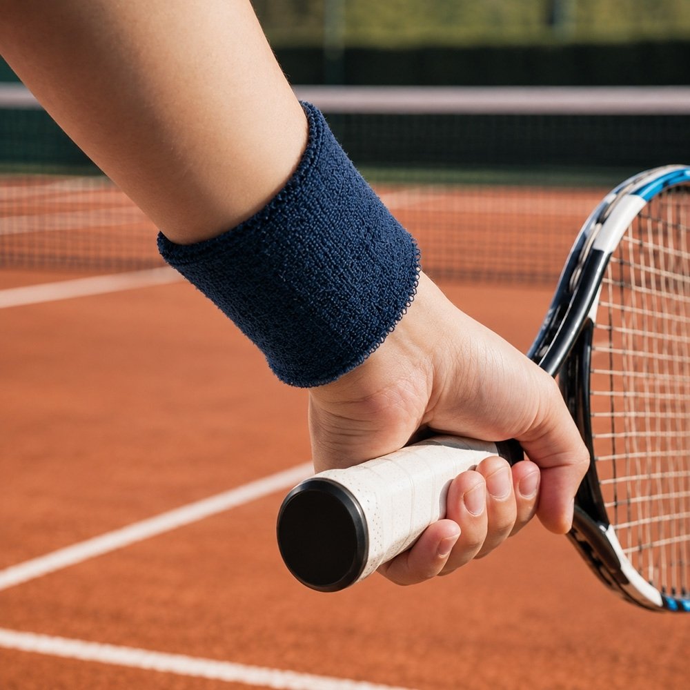 Par de Munhequeiras Esportivas em Tecido