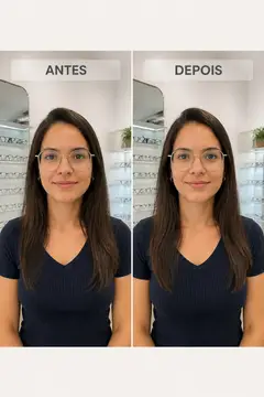 Antes e depois — Ótica