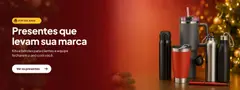 Banner Fim de Ano com fotos reais dos brindes