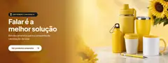 Banner Setembro Amarelo com fotos reais dos brindes