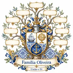 Brasão de família (brasão com árvore genealógica): Portuguesa