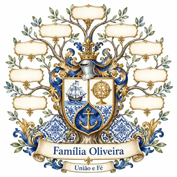 Brasão de família (brasão com árvore genealógica): Portuguesa