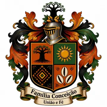 Brasão de família (brasão heráldico completo): Afro-brasileira