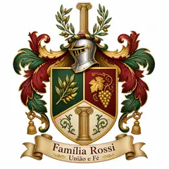 Brasão de família (brasão heráldico completo): Italiana