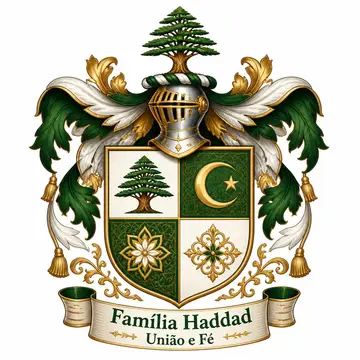 Brasão de família (brasão heráldico completo): Libanesa e árabe