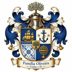 Brasão de família (brasão heráldico completo): Portuguesa