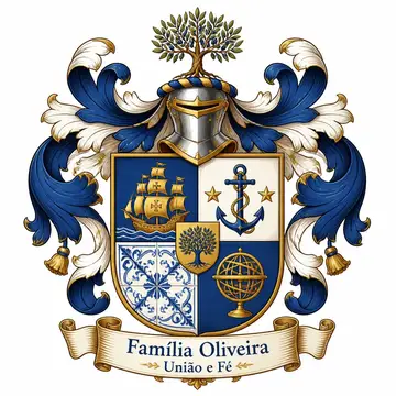 Brasão de família (brasão heráldico completo): Portuguesa