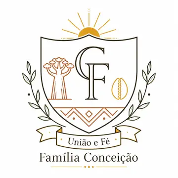 Brasão de família (brasão moderno minimalista): Afro-brasileira
