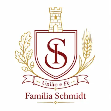 Brasão de família (brasão moderno minimalista): Alemã