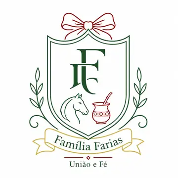 Brasão de família (brasão moderno minimalista): Gaúcha