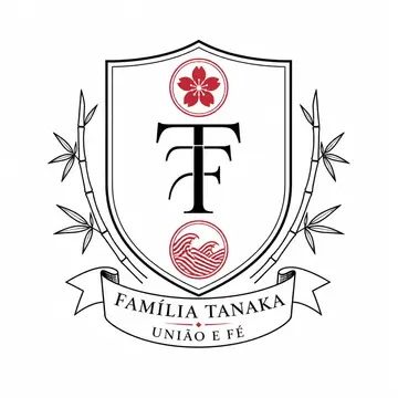 Brasão de família (brasão moderno minimalista): Japonesa (kamon)