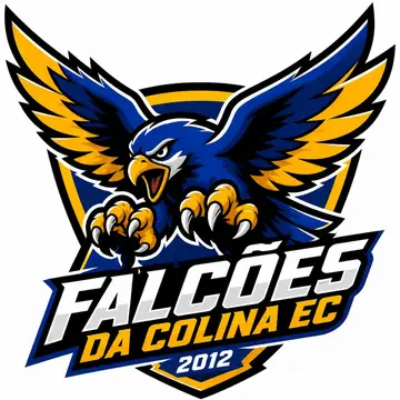 Brasão de time (logo mascote e-sports): Falcão