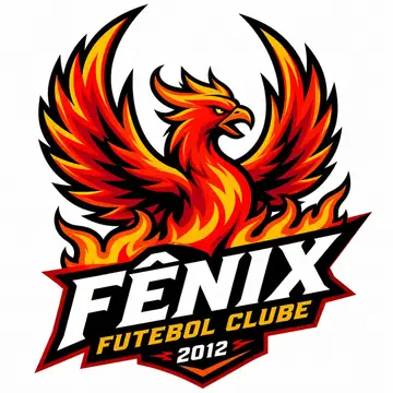 Brasão de time (logo mascote e-sports): Fênix