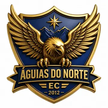 Brasão de time (escudo 3D metálico): Águia
