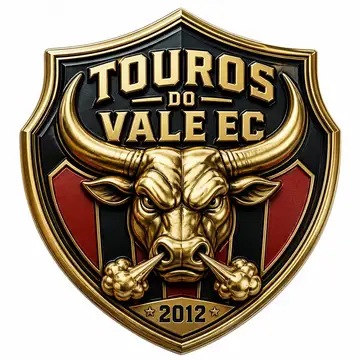 Brasão de time (escudo 3D metálico): Touro