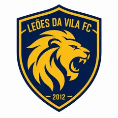 Brasão de time (escudo moderno minimalista): Leão
