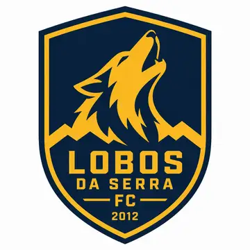Brasão de time (escudo moderno minimalista): Lobo