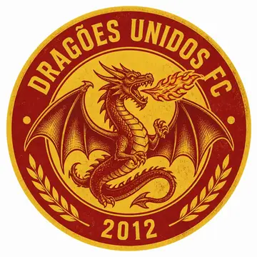 Brasão de time (brasão retrô de várzea): Dragão