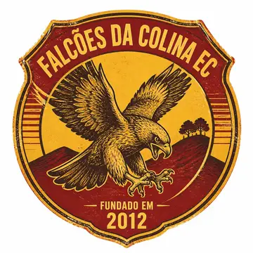 Brasão de time (brasão retrô de várzea): Falcão