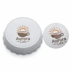 Abridor de garrafa com ímã com a sua marca