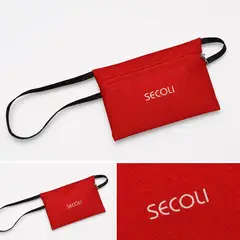Bolsa Doleira Silk 1 Cor de Tinta 19x12cm com a sua marca