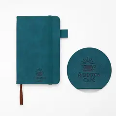 Caderneta em pu com a sua marca