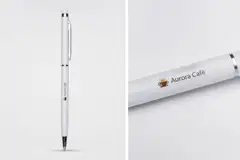 Caneta com 1 anel e ponta touch com a sua marca