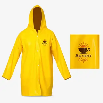 Capa de Chuva Vinil com a sua marca