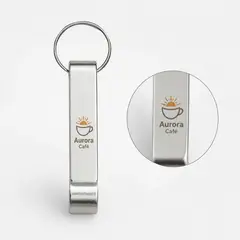 Chaveiro metal abridor com a sua marca