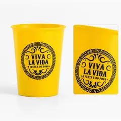 Copo Eco Caldereta 400ml com Silk 1 Cor com a sua marca