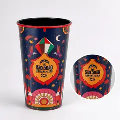 Copo Eco Label 400ml Alto com a sua marca