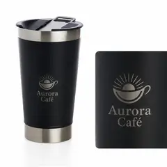 Copo térmico 500ml liso com abridor com a sua marca