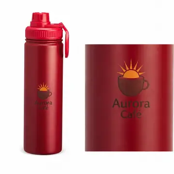 Garrafa inox 750ml com a sua marca